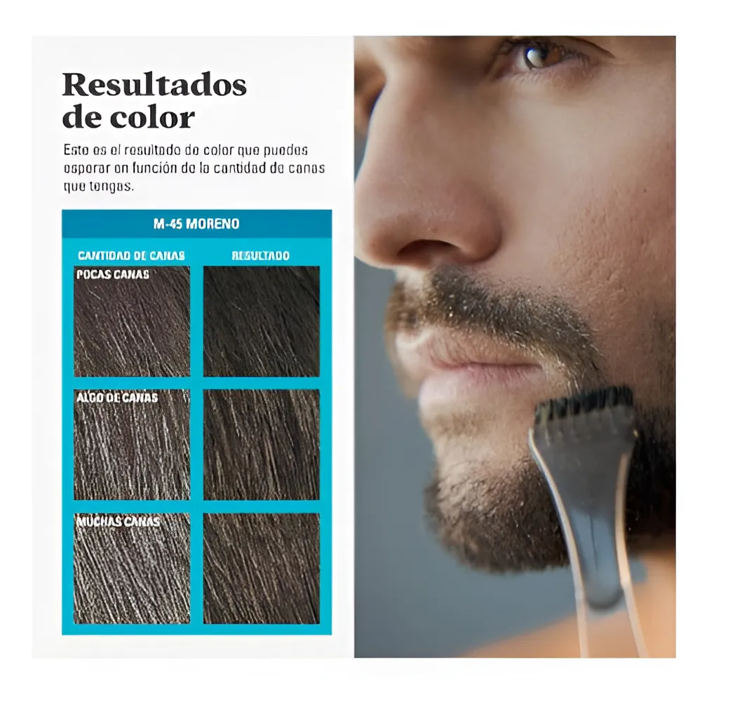 Tintura En Gel Just For Men Barba Y Bigote Castaño Oscuro-4