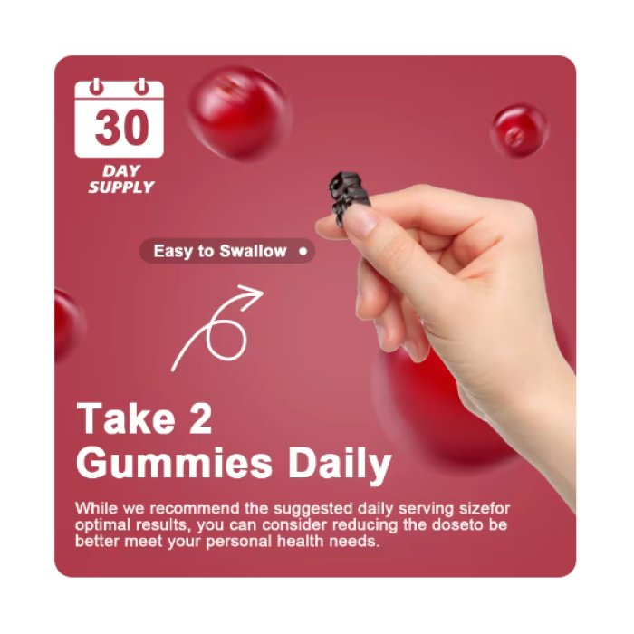 Beworths Cranberry Gummies Arandano Rojo Gomitas Masticables-3