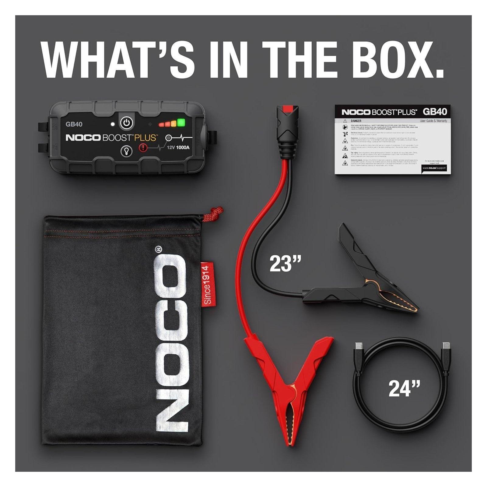 Partidor Bateria Autos Noco® Genius Boost Gb40 12v 1000a Jum-4