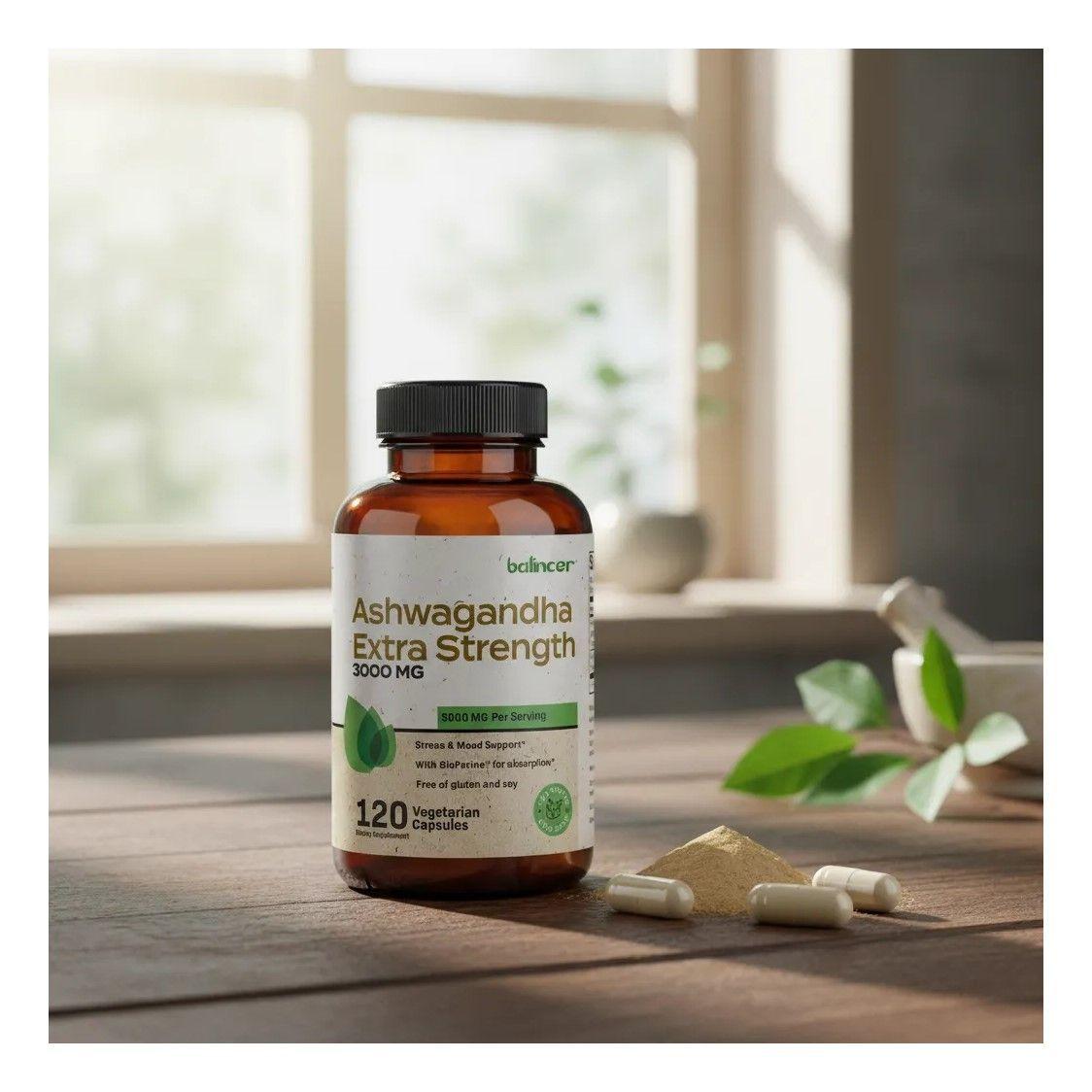 Ashwagandha Balincer Extra Strength 3000mg 120 Vegetal Caps-7