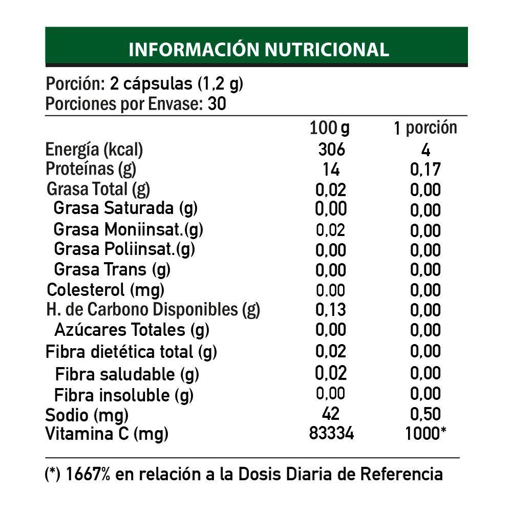 Daitea Vitamina C Liposomal Acido Ascorbico 1600mg 120 Caps-6