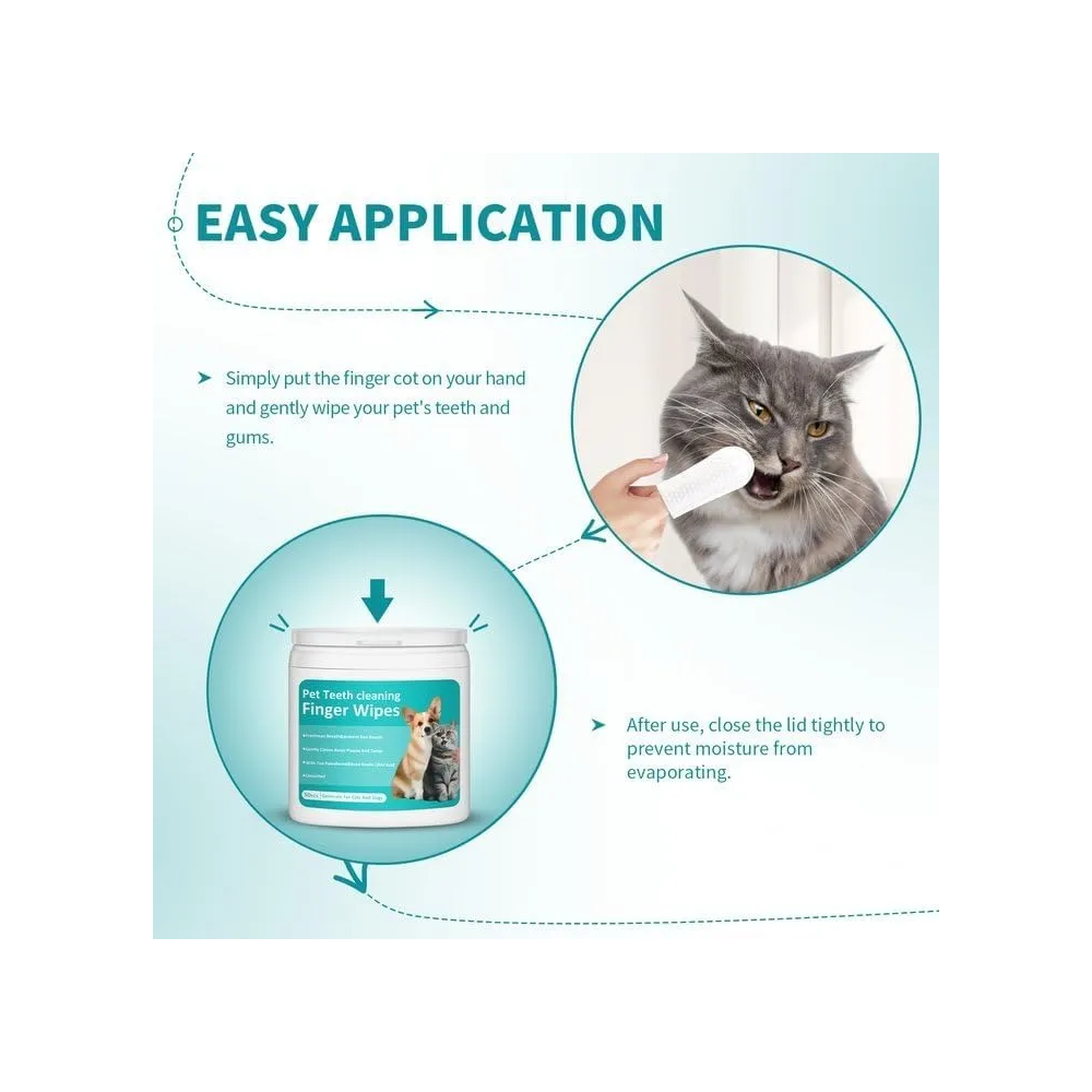 Freshbite Pet Toallitas Limpiadoras Dientes Perros Gatos 50u-6