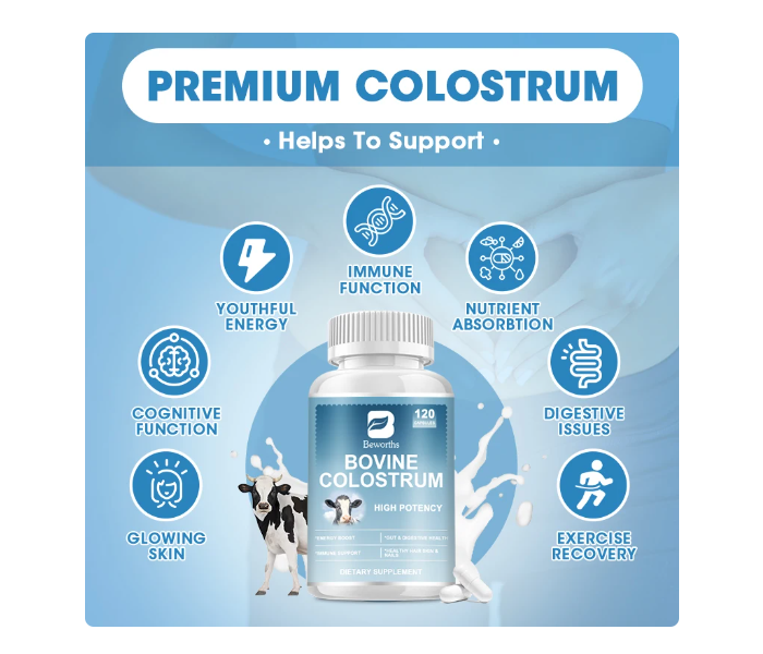 Super Colostrum 1000mg Para Potenciar Todo El Sistema Inmune-3