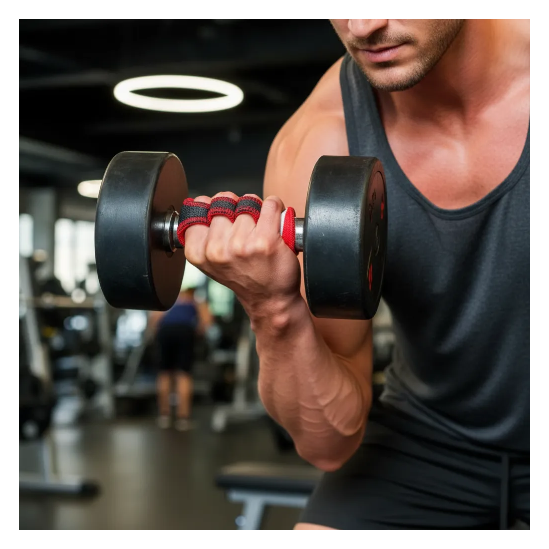 Brachial Grip Pads Black Agarres Para Pesas Gym Fitness Guantes Antideslizante-5