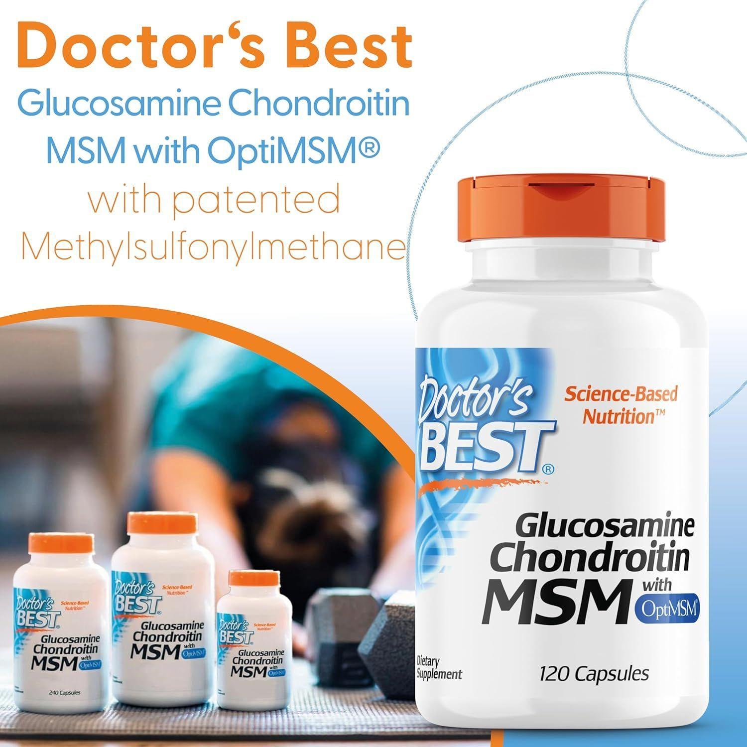 Doctors Best Glucosamina Condoitrina Msm Formula Opti Msm 120 caps-1