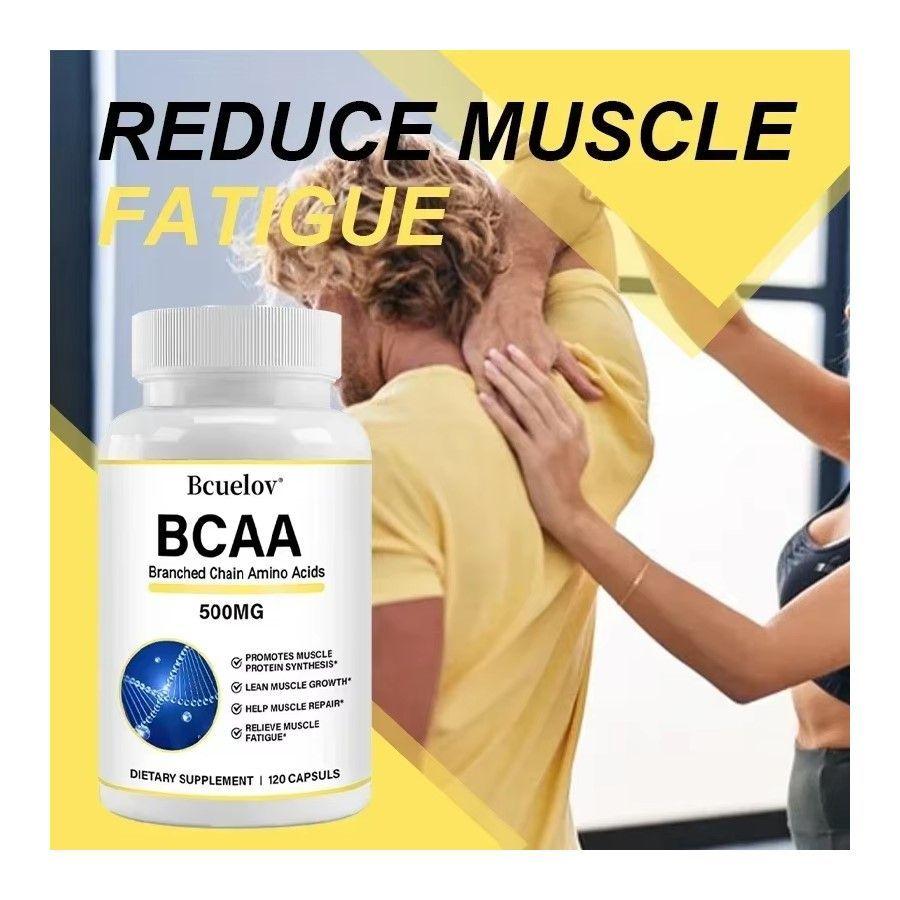 Bcuelov Bcaa Aminoacidos 500mg Crecimiento Muscular 120 Caps-5
