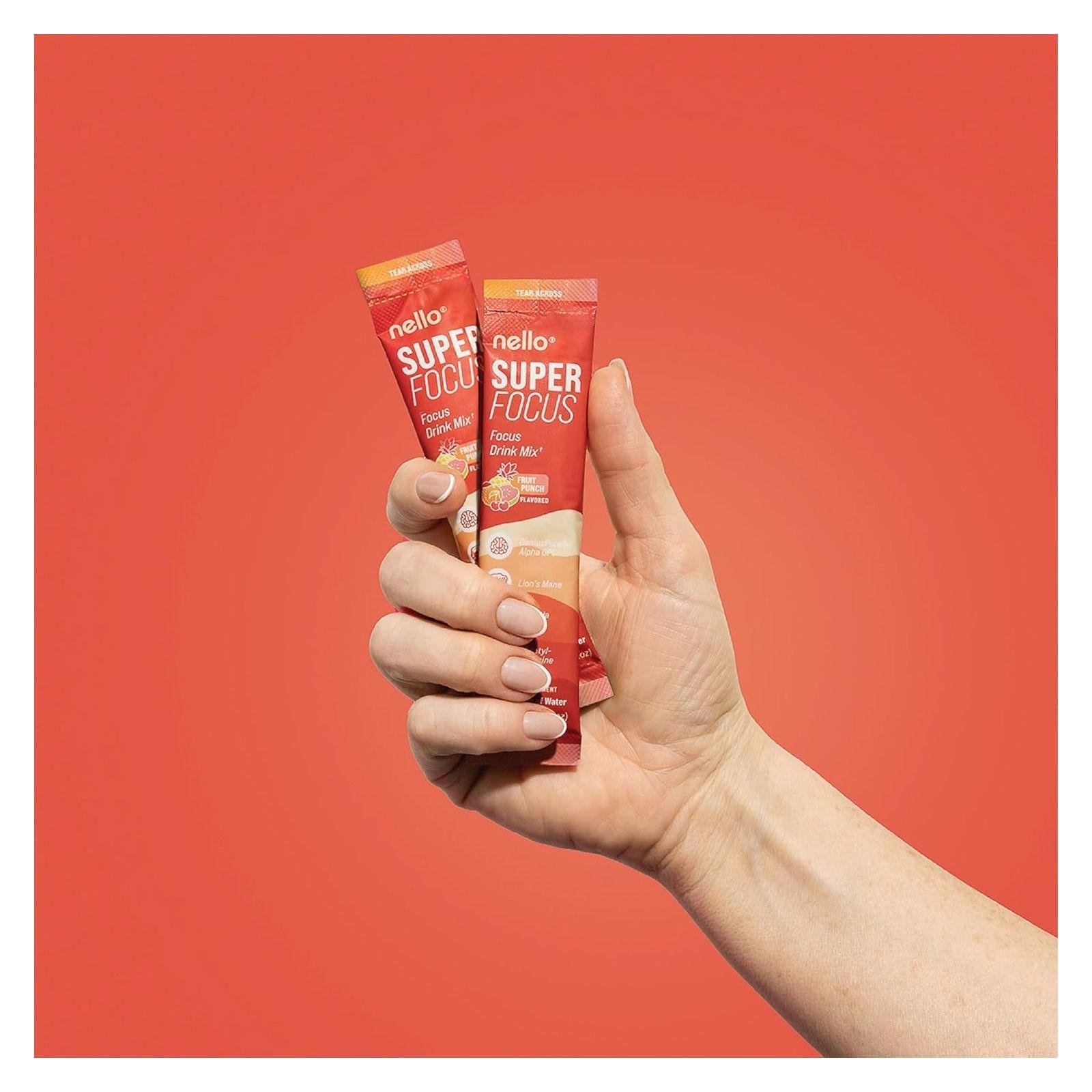 Super Focus Bebida En Polvo Vitaminas B12 Minerales Mejoran la Concentracion Memoria 20u Fruit Punch-2