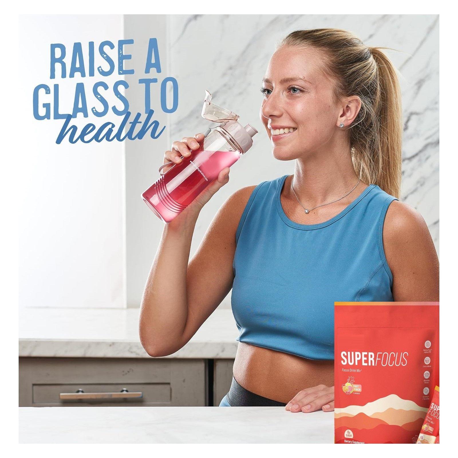 Super Focus Bebida En Polvo Vitaminas B12 Minerales Mejoran la Concentracion Memoria 20u Fruit Punch-3