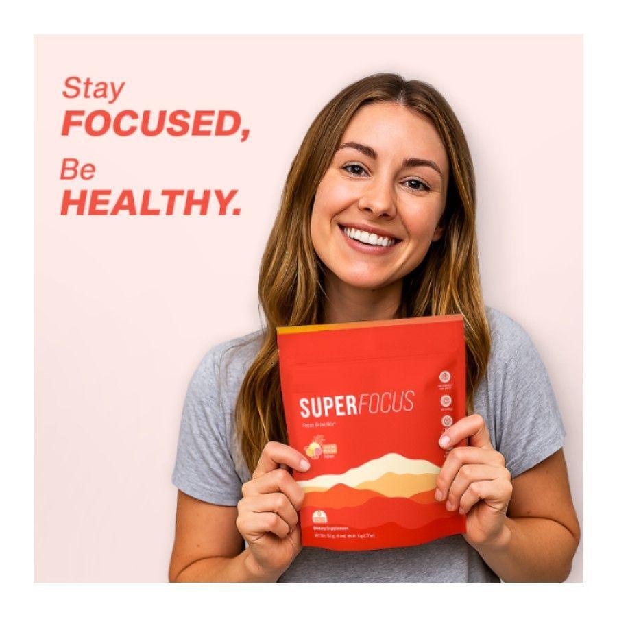 Super Focus Bebida En Polvo Vitaminas B12 Minerales Mejoran la Concentracion Memoria 20u Fruit Punch-7