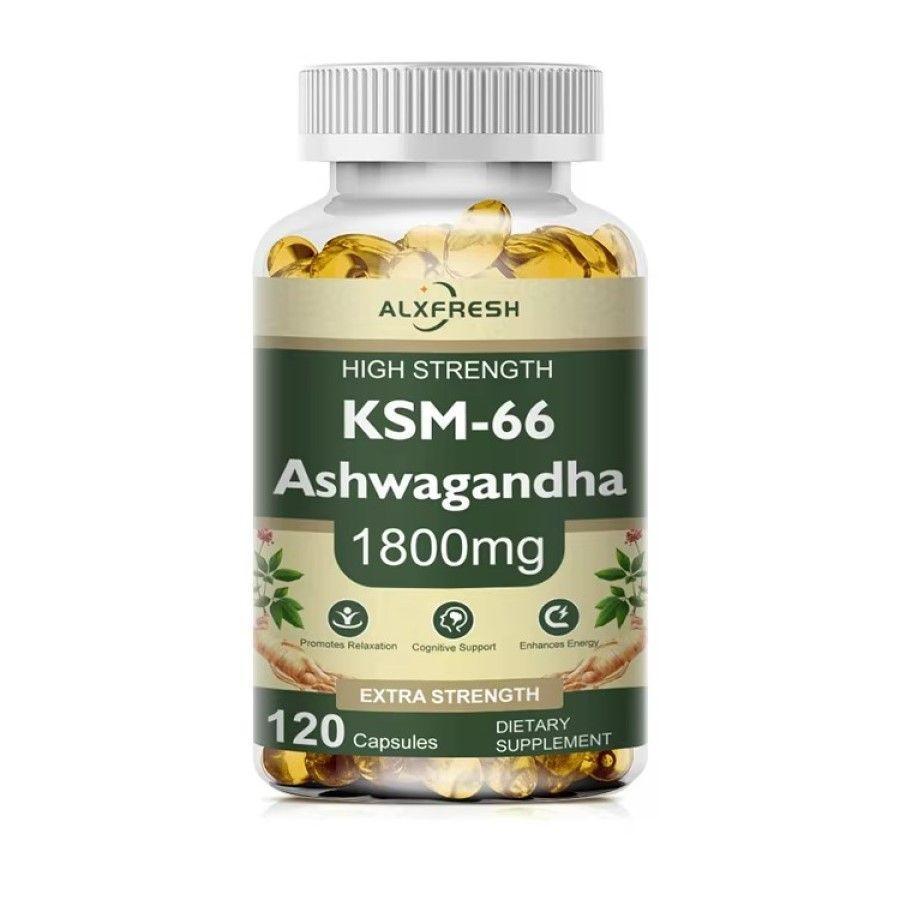 Alxfresh Ashwagandha KSM-66 1800mg Extra Strength 120 softgel caps-0