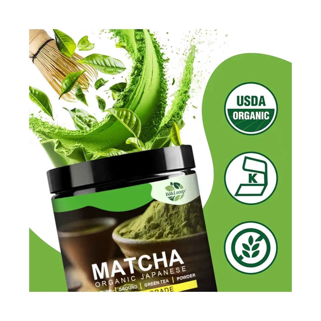 Matcha Organico Japones Polvo Te Verde Super Alimento 100gr-4