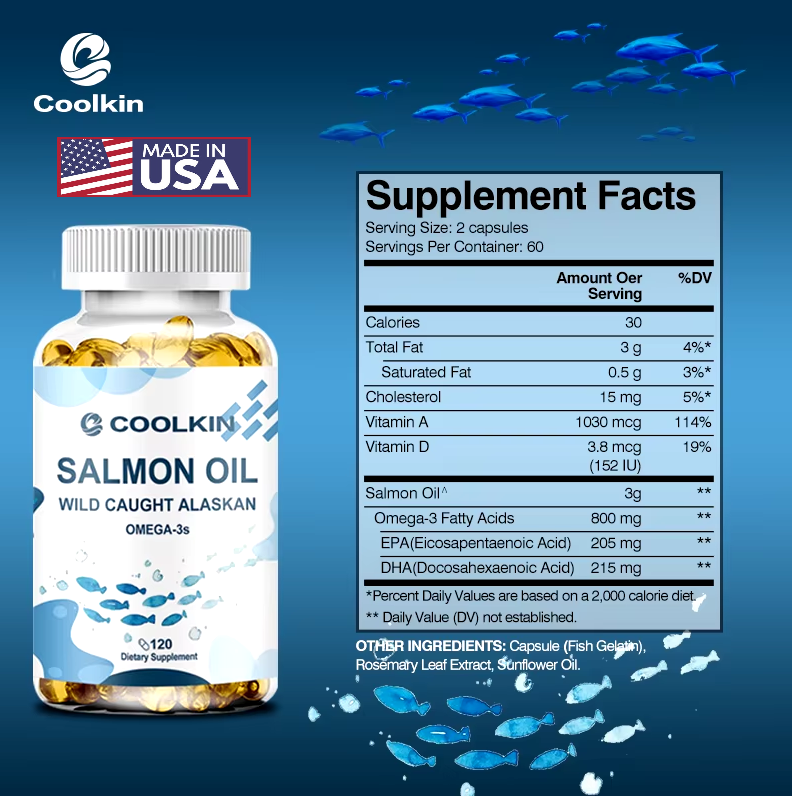 PURE ALASKAN SALMON OIL OMEGA 3 ACEITE DE SALMON 3000 MG 120 CAPS-2