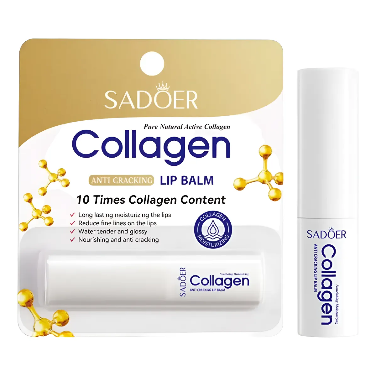 Balsamo Labial Sadoer Con Colageno Reparador  Hidratante 27g-0