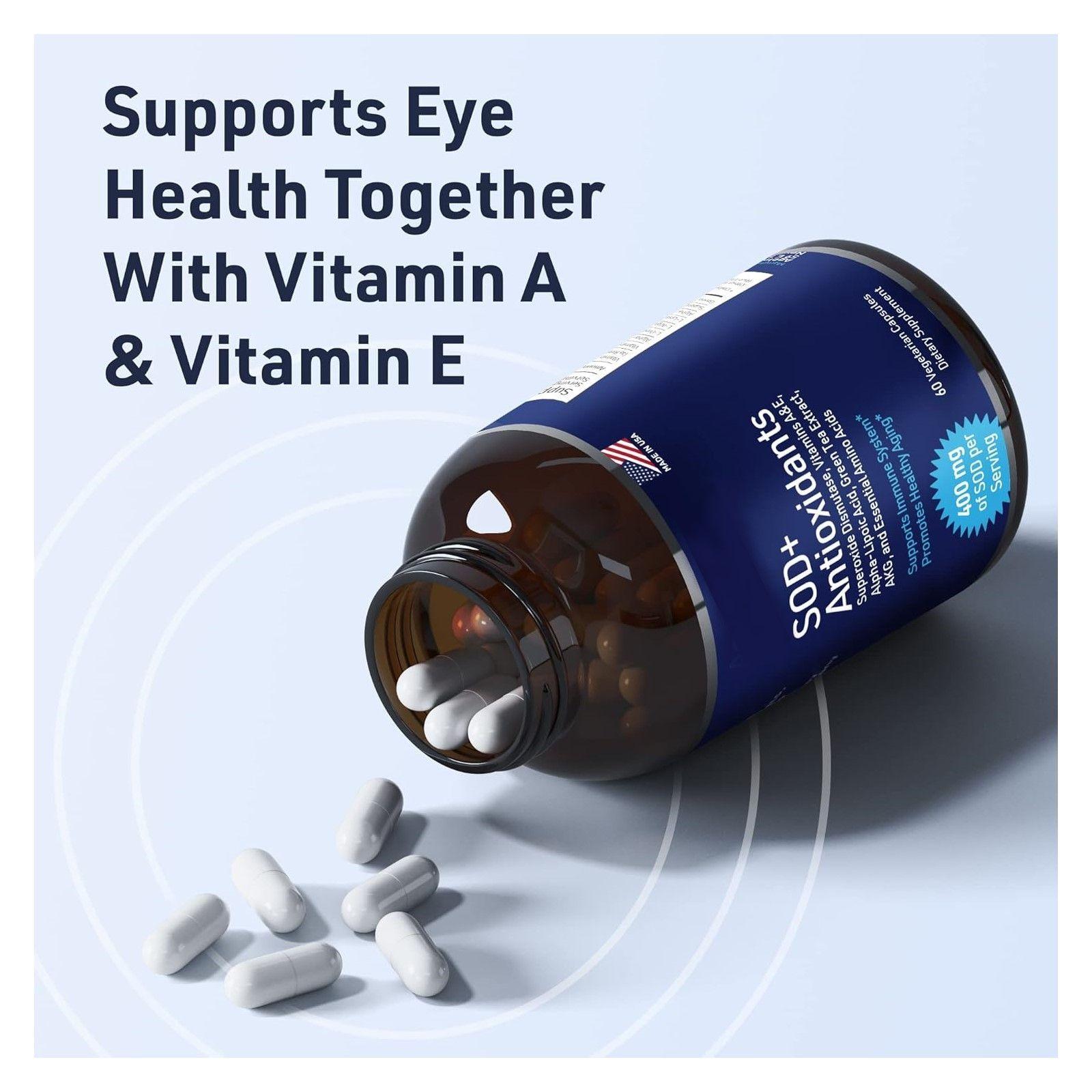 SOD+ Antioxidant Superoxido Dismutasa 400mg Antioxidante 60 Caps-3
