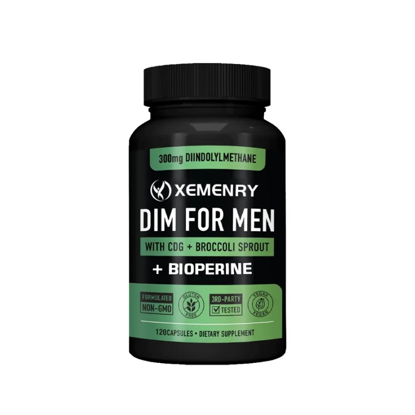 Suplemento Dim For Men 300mg Broccoli CDG Bioperine 120 Cápsulas-0