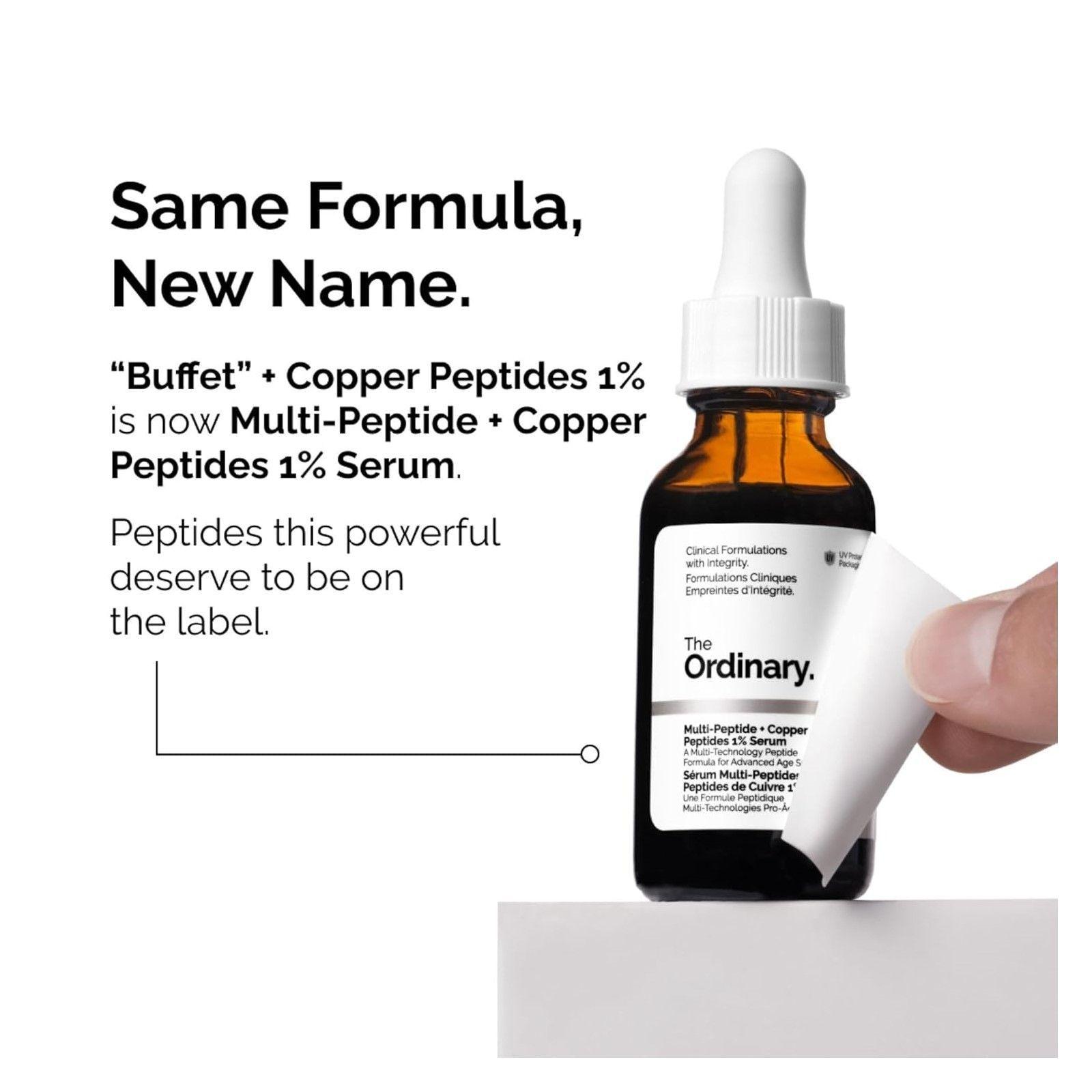 The Ordinary Buffet + Peptidos De Cobre 1% Serum Antiedad-7