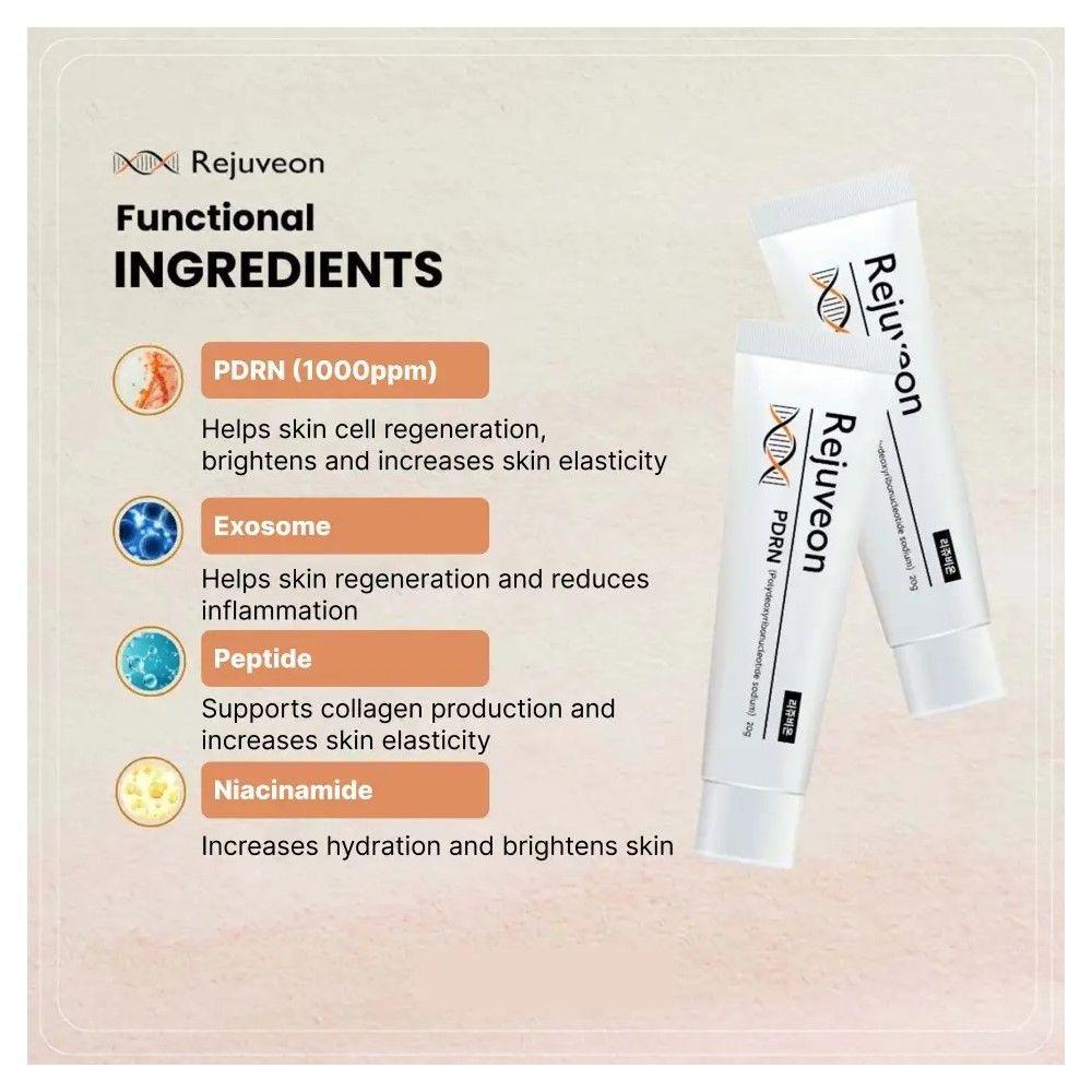Crema Facial Rejuveon Pdrn 1000plus  + Retinal Shot Booster Antiedad Reparacion Hidratante-3