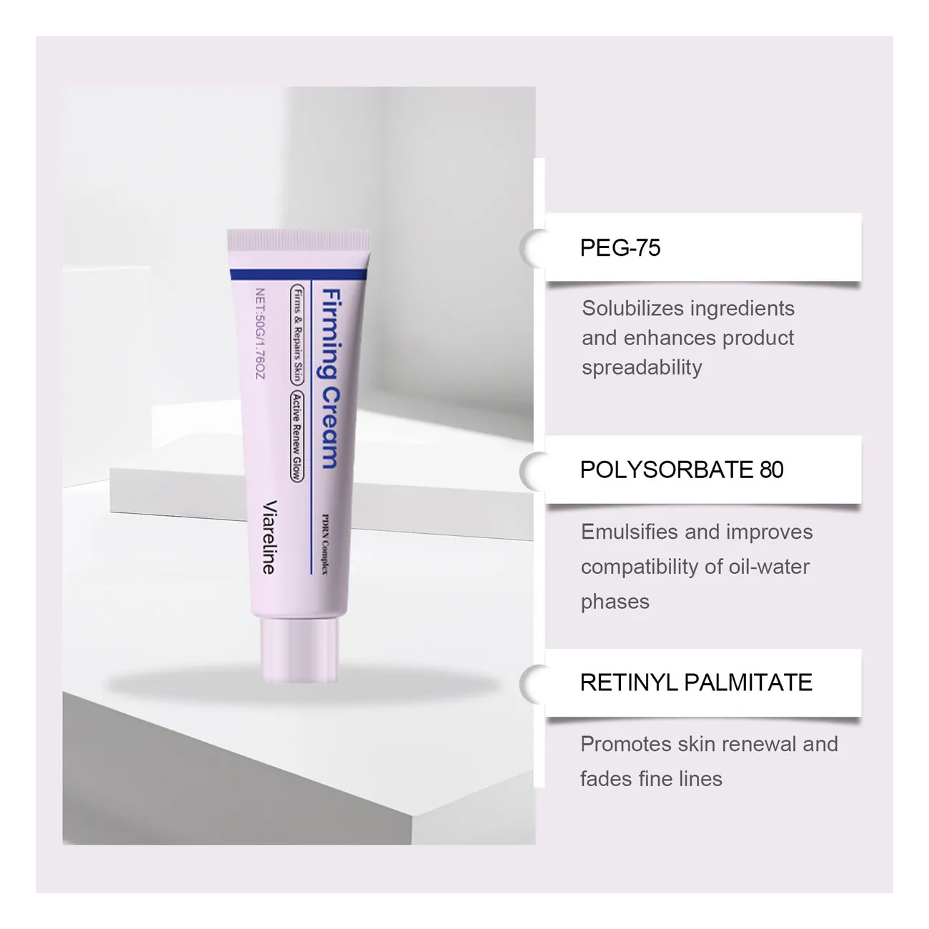 Crema Facial Reafirmante Reparadora Con Pdrn Efecto Glow 50g-2