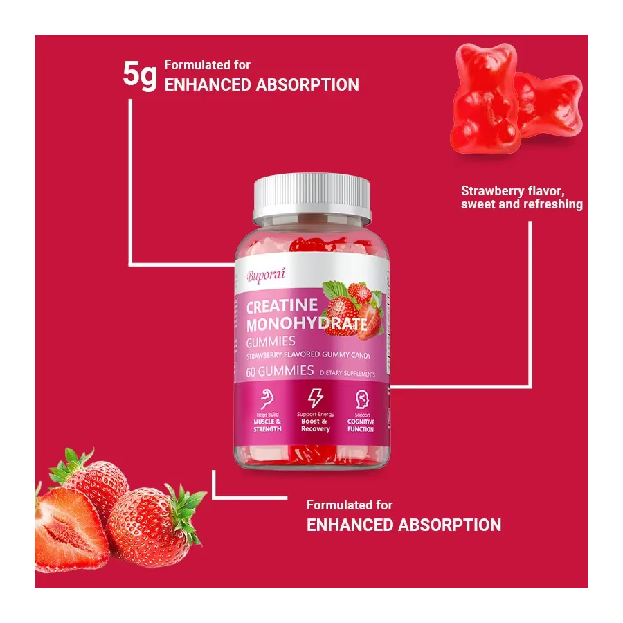 Creatina En Gomitas Monohidrato Micronizada 5000mg-3