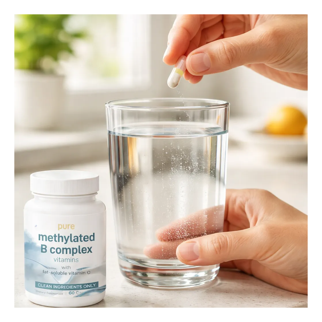 Methyl B Complex Pure Vitamin B Complejo De Vitaminas B B12 Pura 60 caps-3