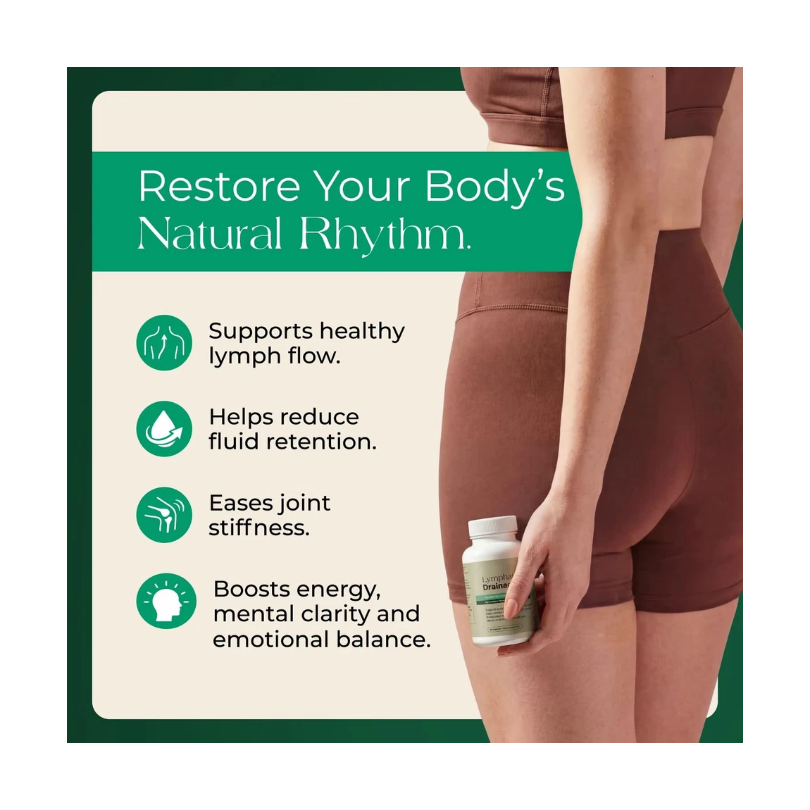 Suplemento Drenaje Linfatico Hinchazon Celulitis Detox 60u-1