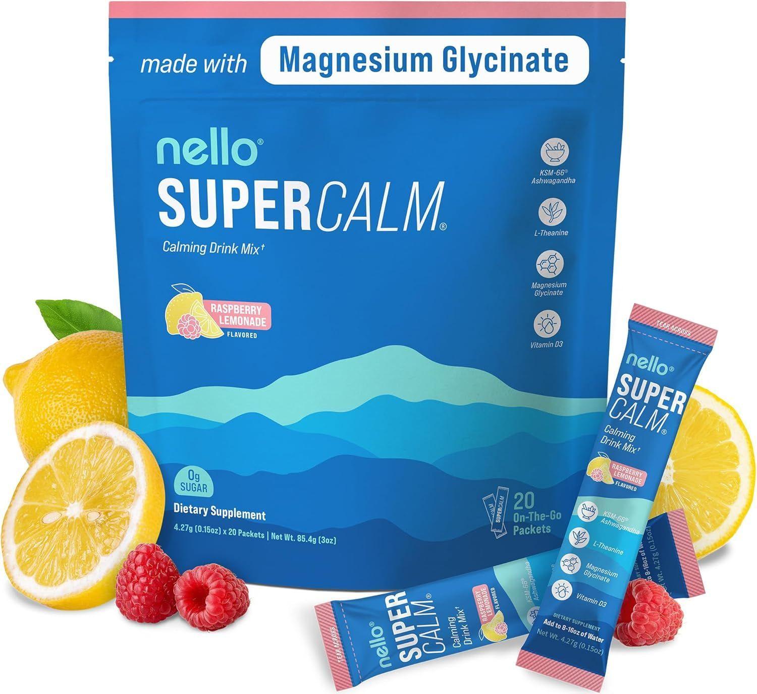 Glicinato De Magnesio Super Calm Bebida En Polvo 20u Berries-0