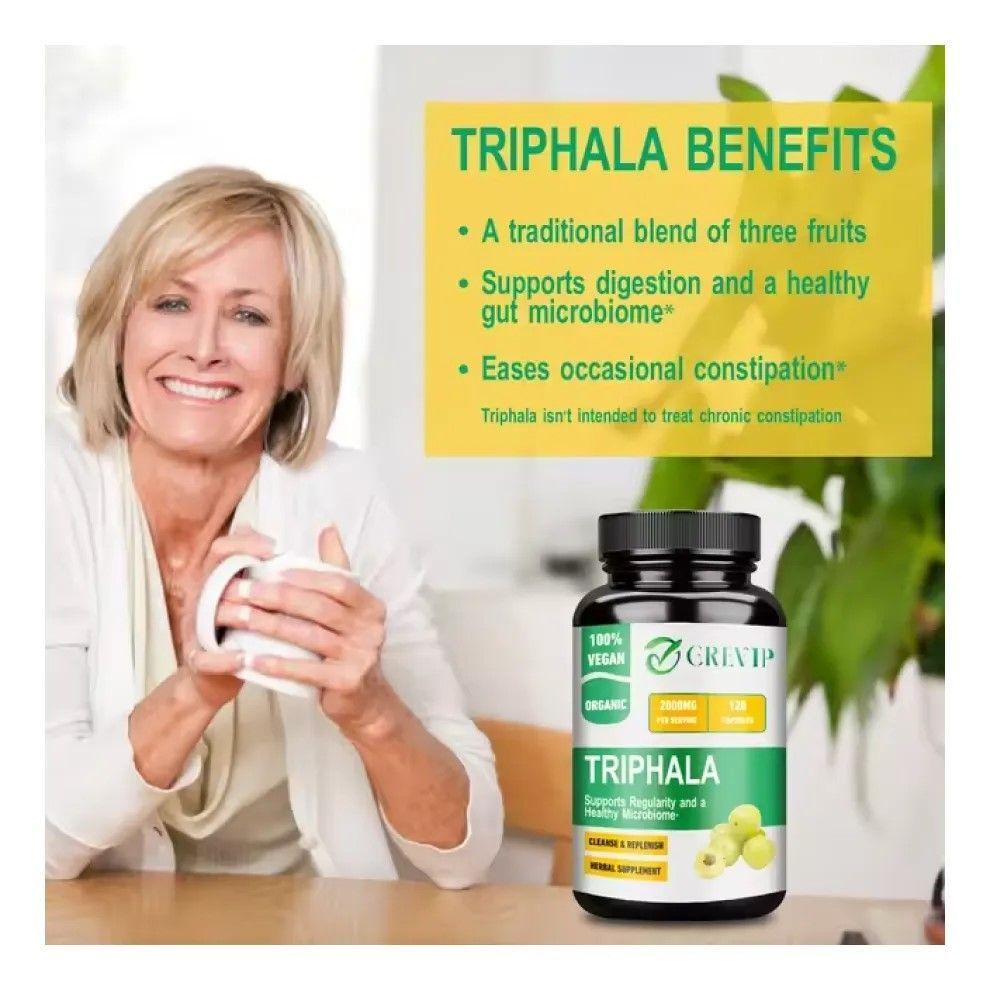 Triphala 2000mg Organico Antioxidante Salud Digestiva Limpieza Detox 120 caps-2