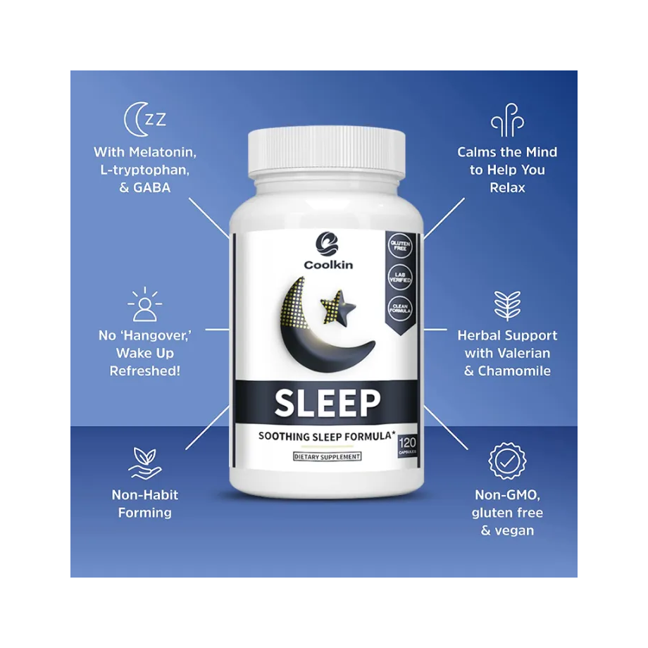 Suplemento Natural Conciliador Del Sueño Sleep Soothing 120cap-2