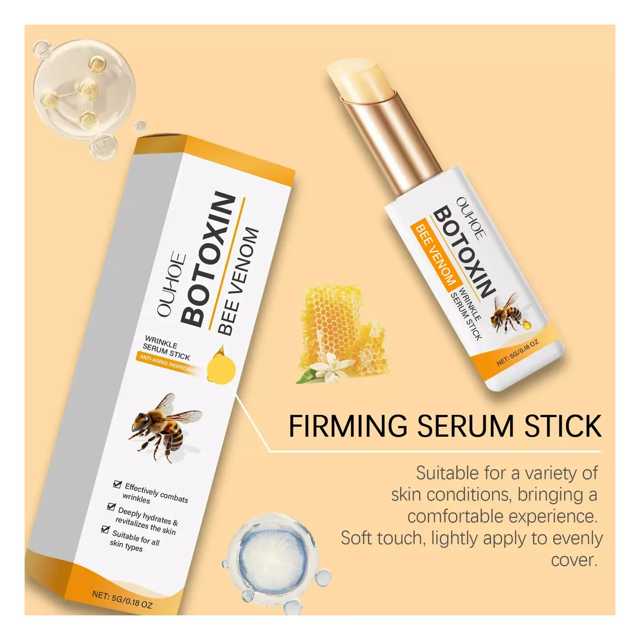 Botox Bee Venom Serum En Barra Colageno Facial Efecto Lifting 5g-2