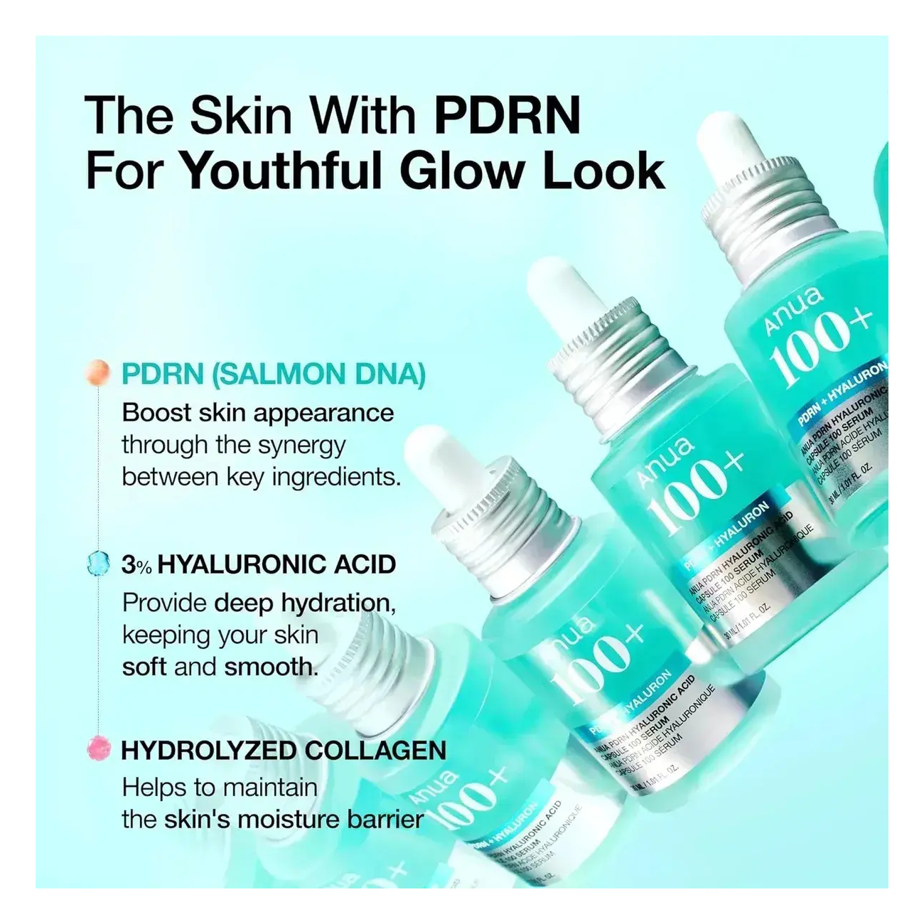 Anua Serum Facial Pdrn Reparador Hidratante Efecto Glow 30ml-5