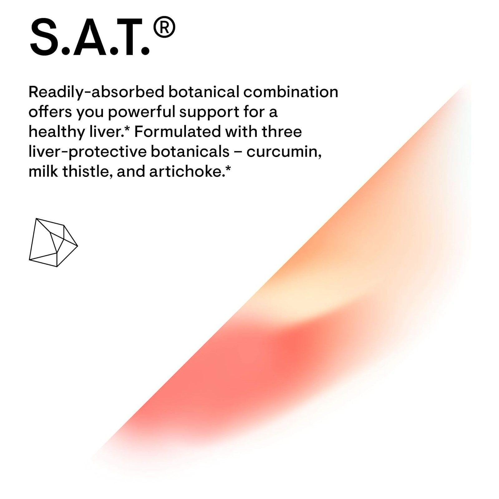 Thorne S.A.T. Milk Thistle Silimarina Curcuma Alcachofa Cuidado Del Higado 60 Caps-3