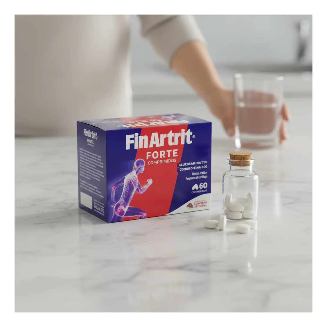 Finartrit Forte Glucosamina 750mg Condoitrina 600mg 60 Caps-7