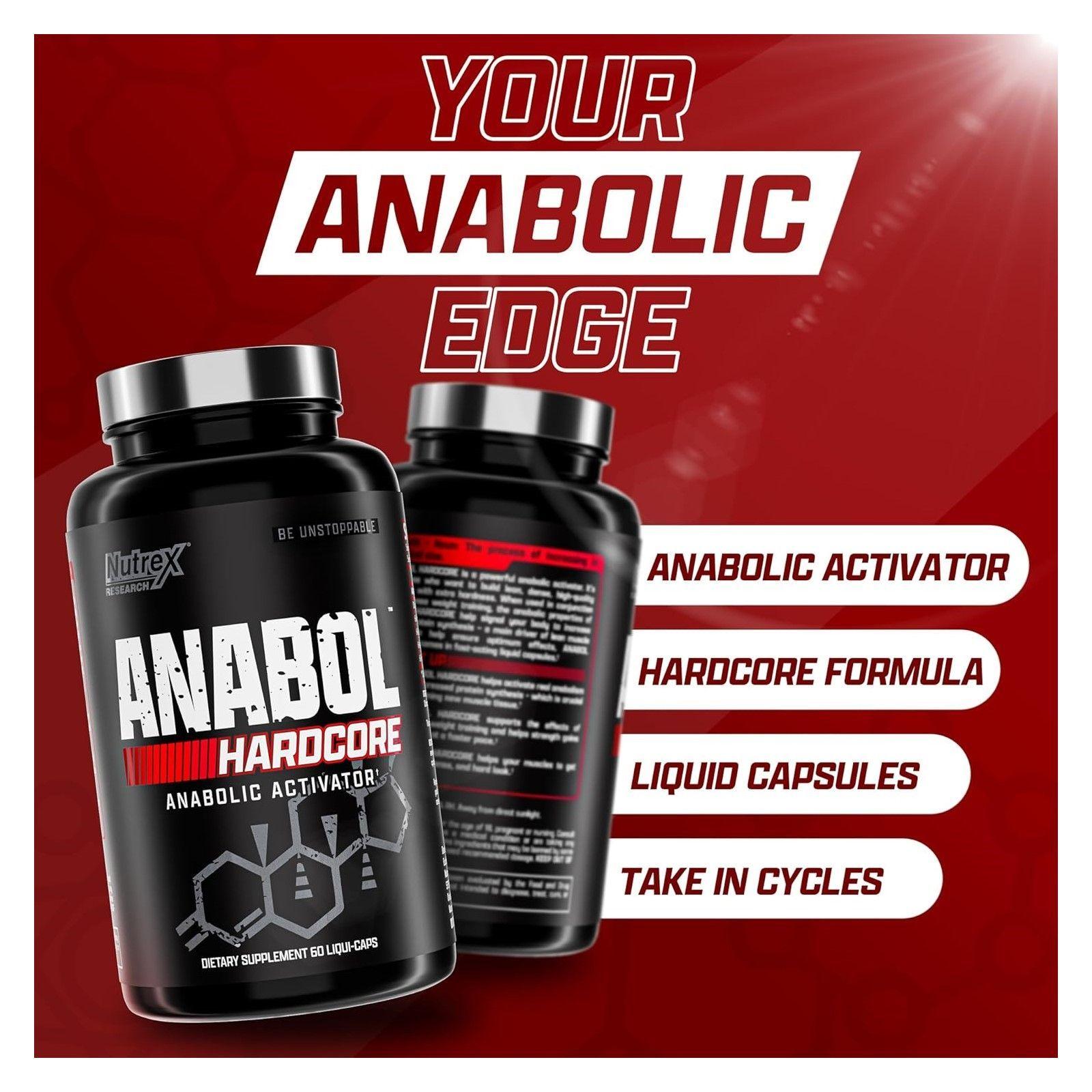 Nutrex Anabol Hardcore Activador Crecimiento Muscular 60 Caps-5