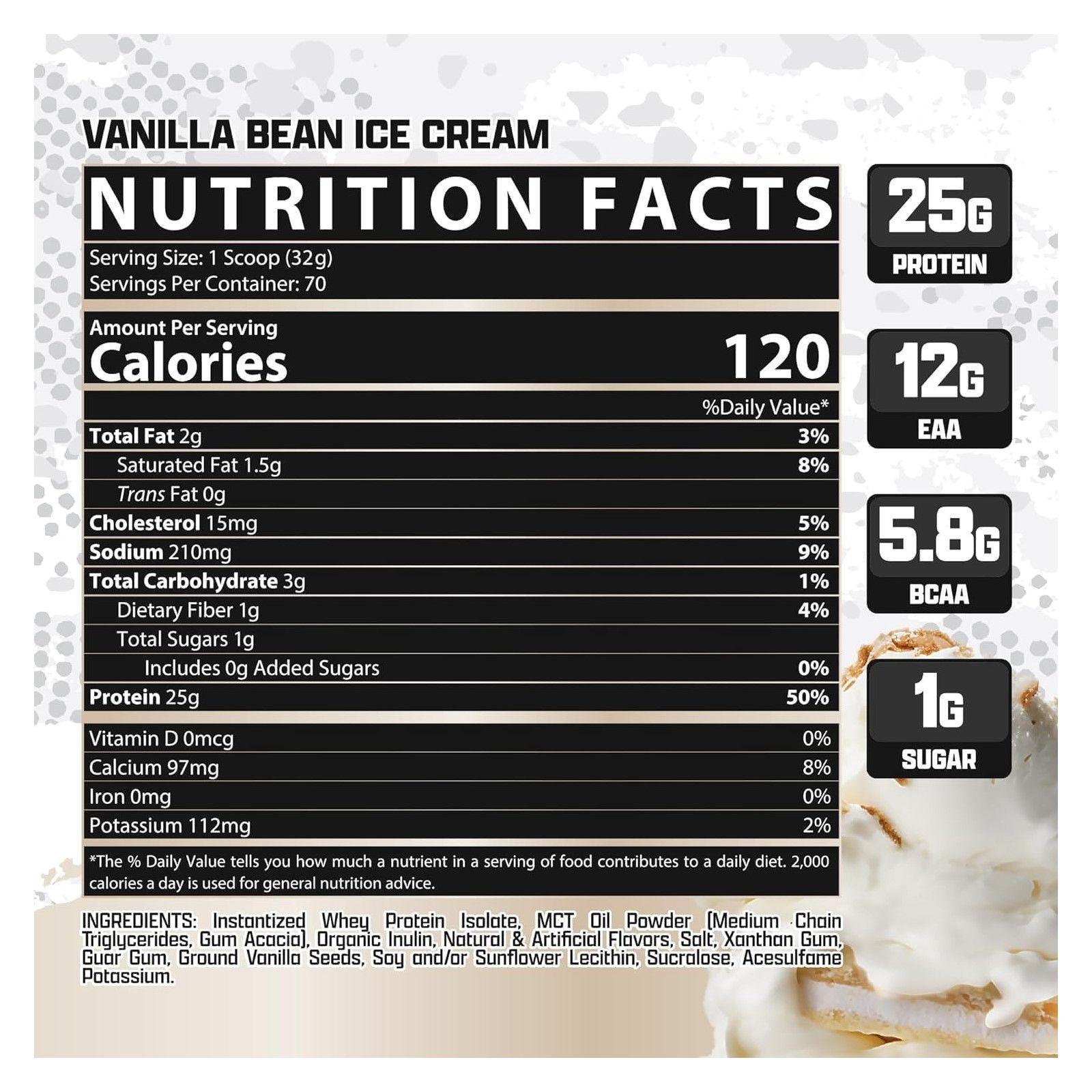 Nutrex Proteina Isofit Whey Protein Isolate 5 Lbs Vanilla-6