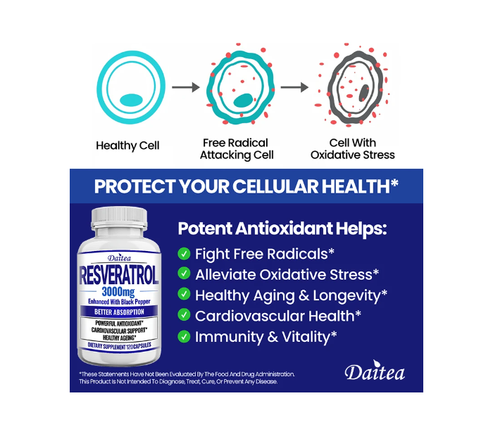 Resveratrol Extracto Puro De Resveratrol 3000mg 120 caps-3
