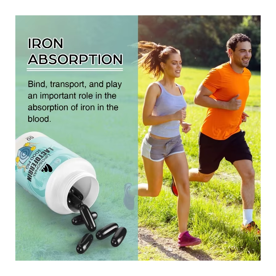 Lactoferrina Liposomal Lactoferrin + Absorcion Hierro 1000mg-5