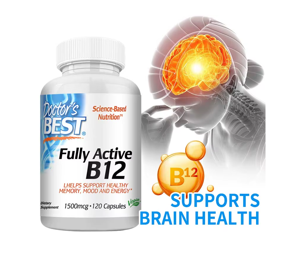 Doctor Best B12 Vitamina B12 1500mcg Metilcobalamina 120 Cap-1