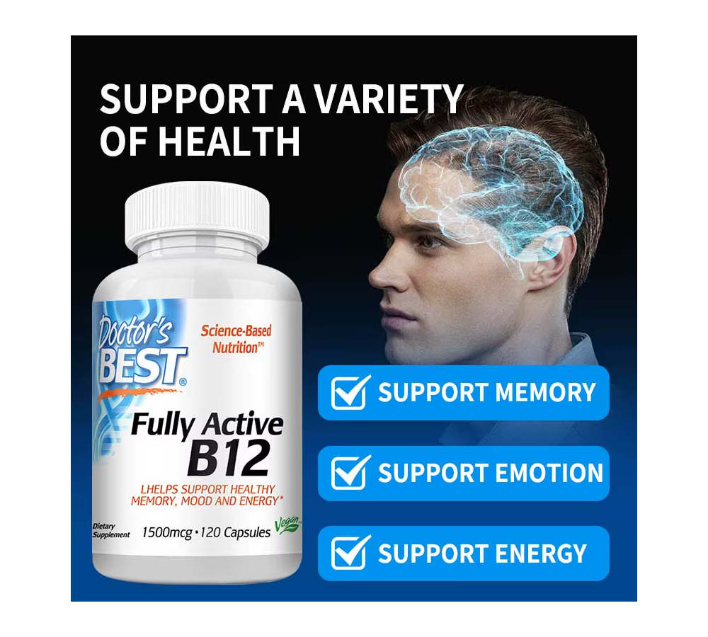 Doctor Best B12 Vitamina B12 1500mcg Metilcobalamina 120 Cap-4