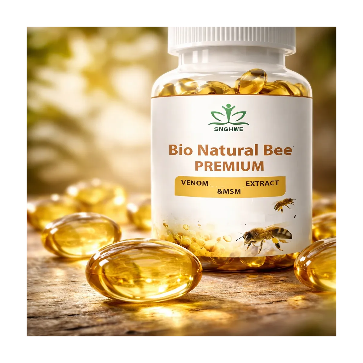 Suplemento Extracto Natural Bio Bee Veneno Msm Glucosamina 120 capsulas-3