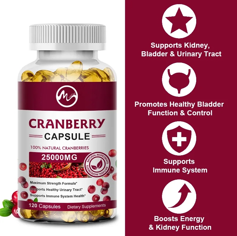 Cranberry Arandano Rojo 25000mg Para Infecciones Urinarias-4