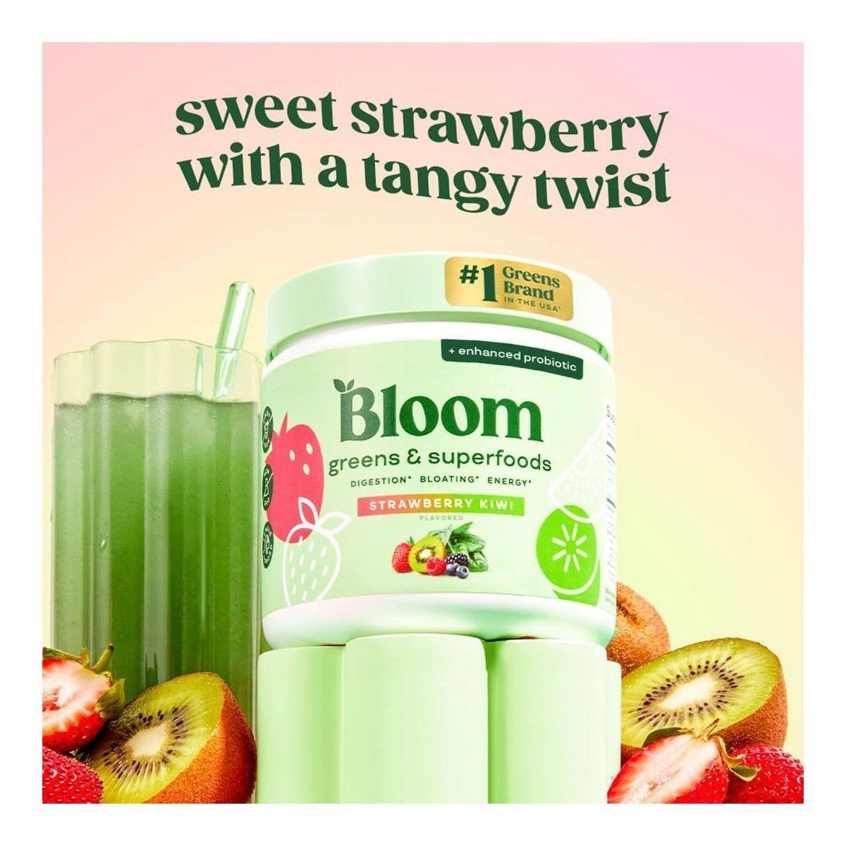 Bloom Greens Superfoods Batido De Vegetales Strawberry Kiwi-5