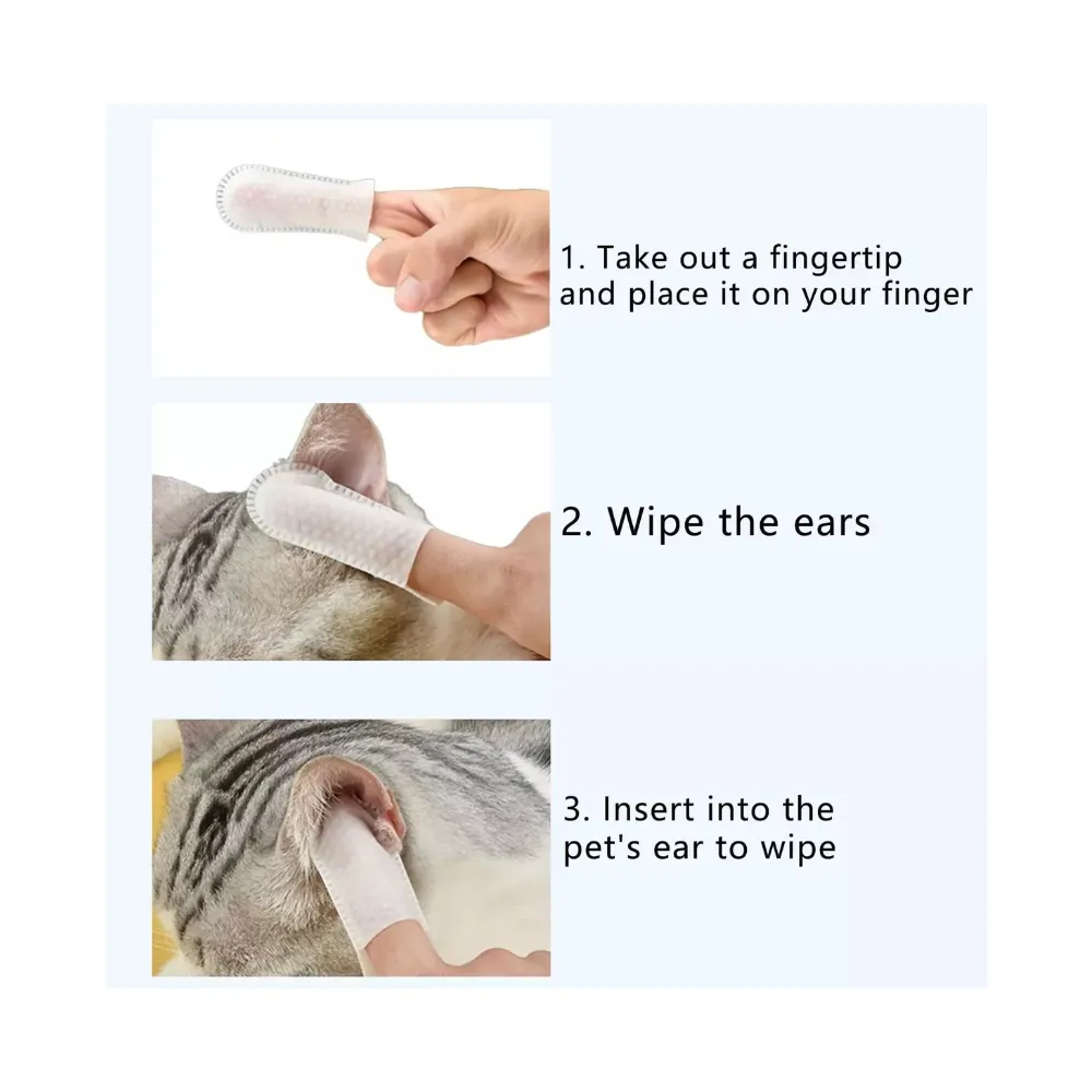Pet Ear Wipes Toallitas Limpiadoras Oidos Perros Gatos 50 Un-2