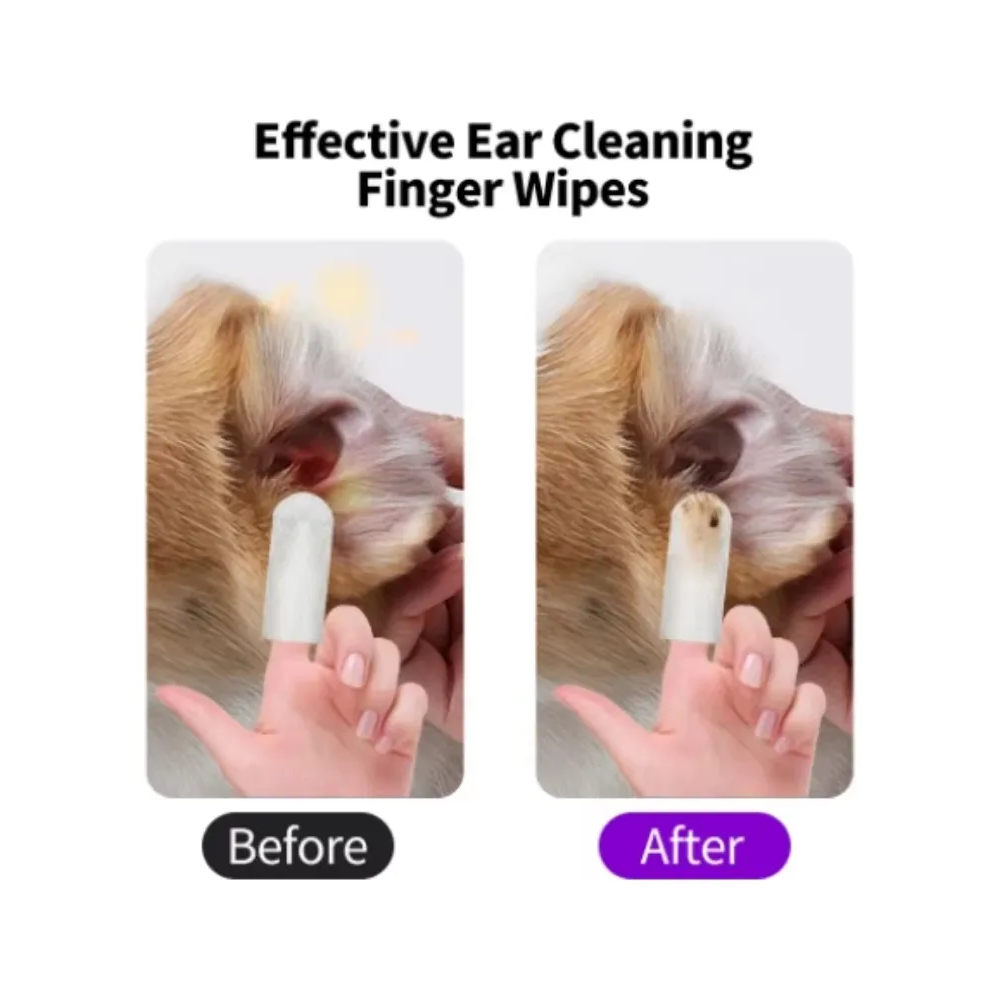 Pet Ear Wipes Toallitas Limpiadoras Oidos Perros Gatos 50 Un-3