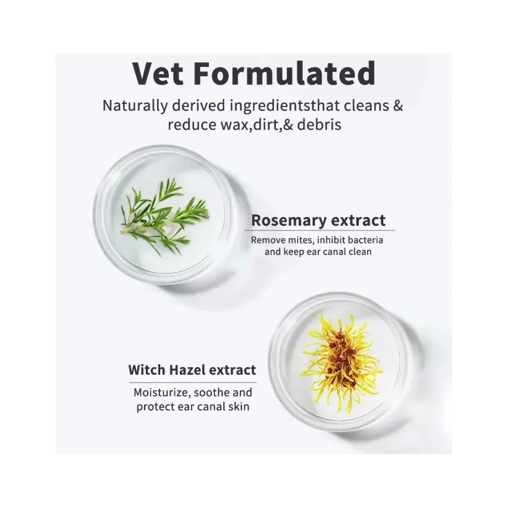 Pet Ear Wipes Toallitas Limpiadoras Oidos Perros Gatos 50 Un-4