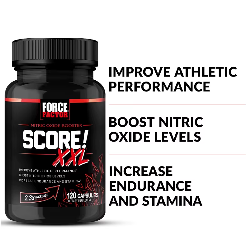 Force Factor Score XXL  Arginina Citrulina Puro Oxido Nitrico 120 caps-5