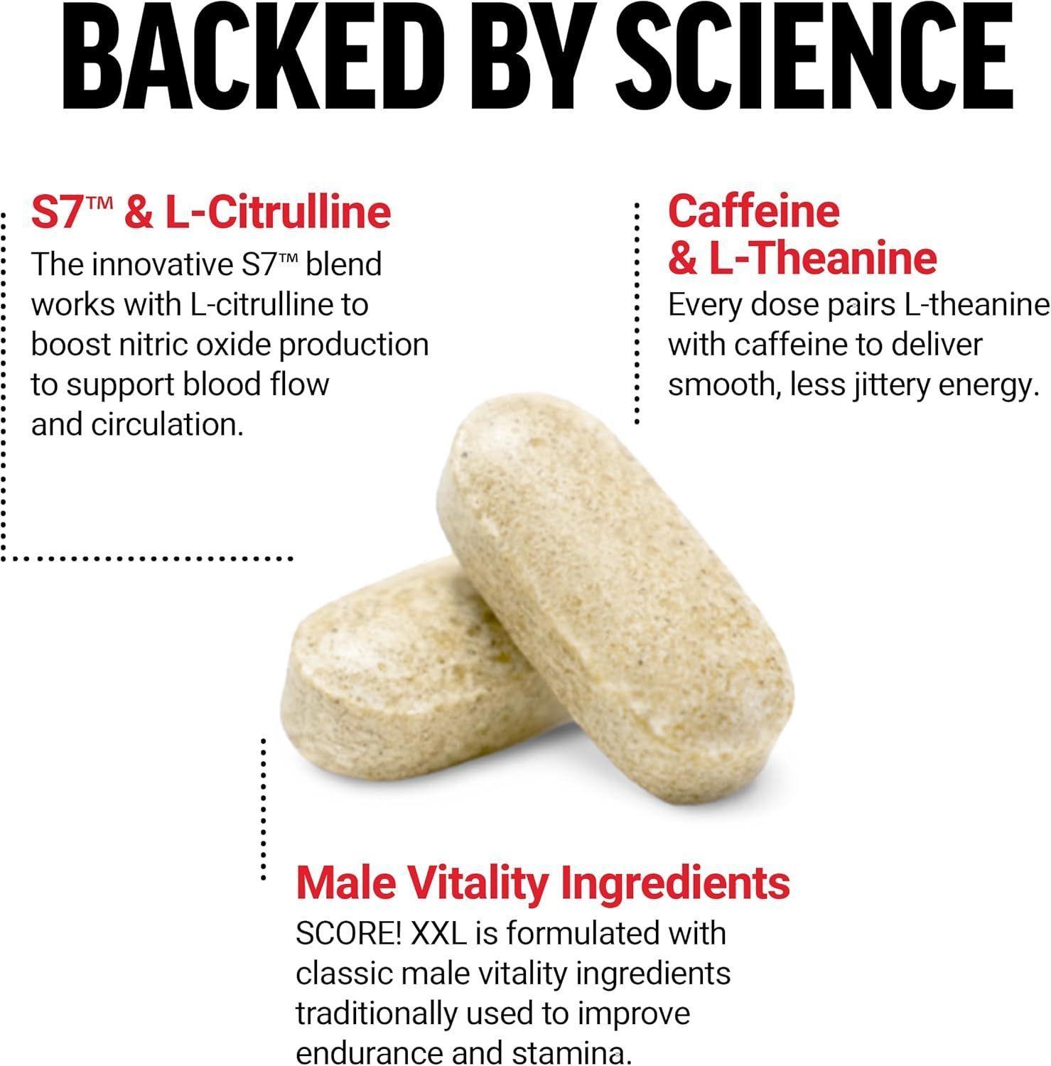 Force Factor Score XXL  Arginina Citrulina Puro Oxido Nitrico 120 caps-3