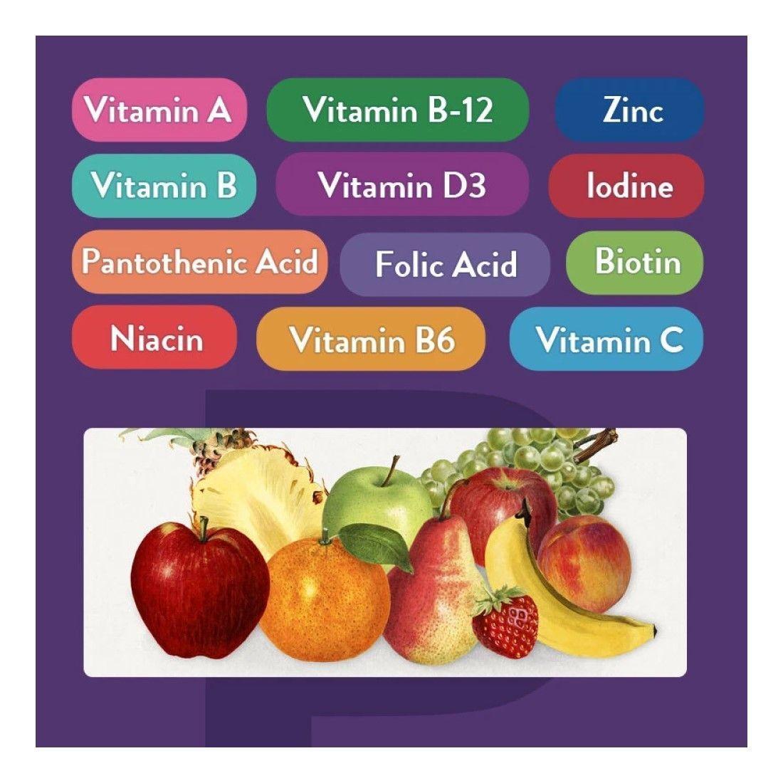 Pslalae Biotina Gomitas Vitaminas Cabello Piel Uñas Hair Skin Nails 60 Unid-3