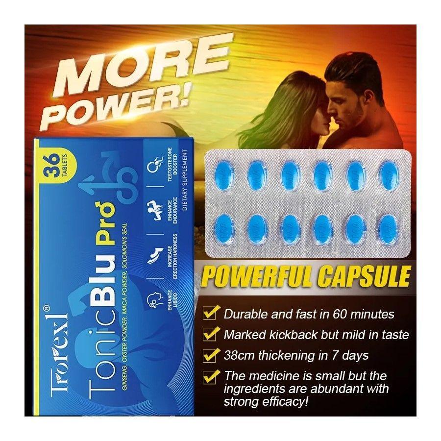 Male Enhancement Caps Tamaño Deseo Potencia Capacidad Sexual 36 Blue Caps-6