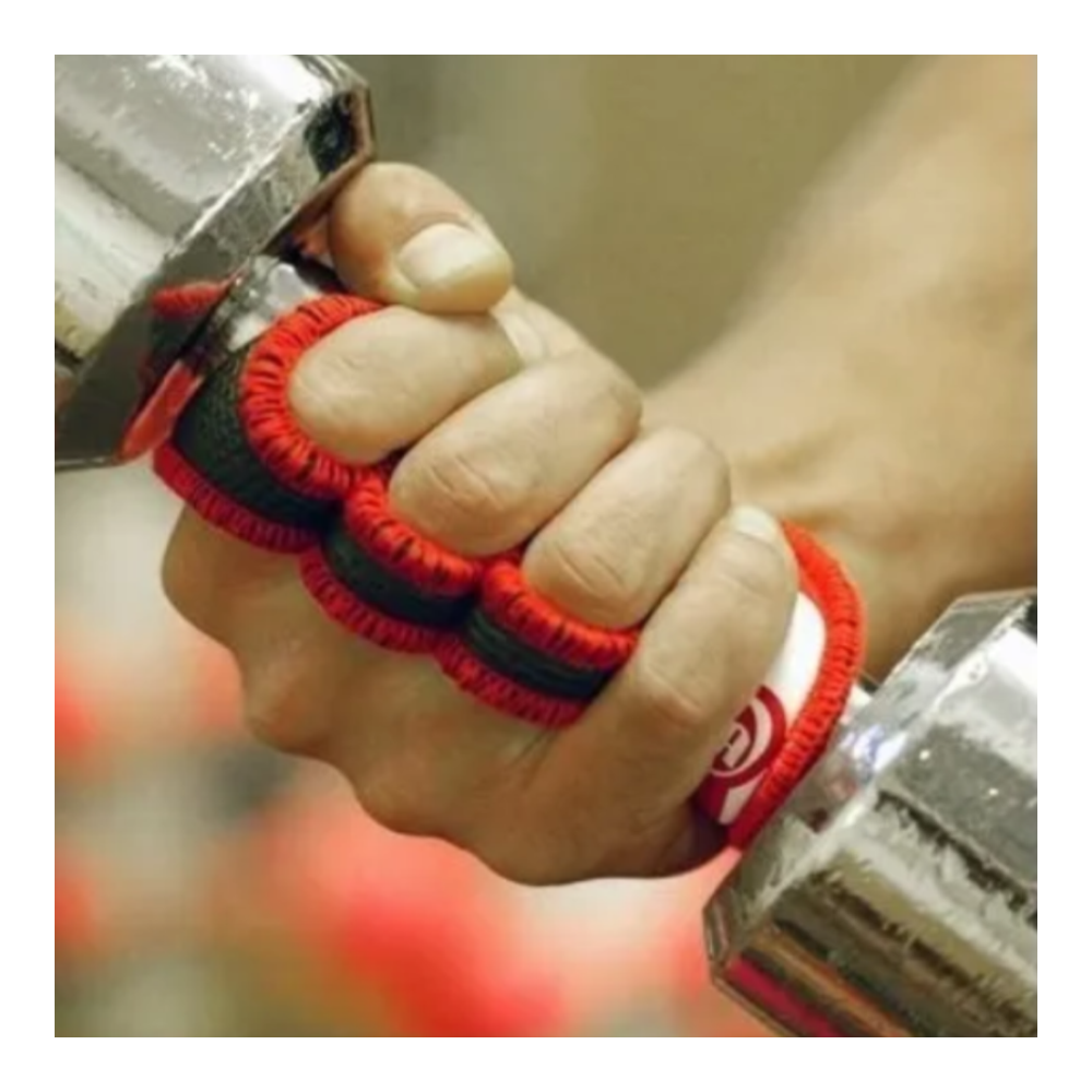 Guantes Agarres Gimnasio Para Pesas Brachial Grip Pads Neon-3