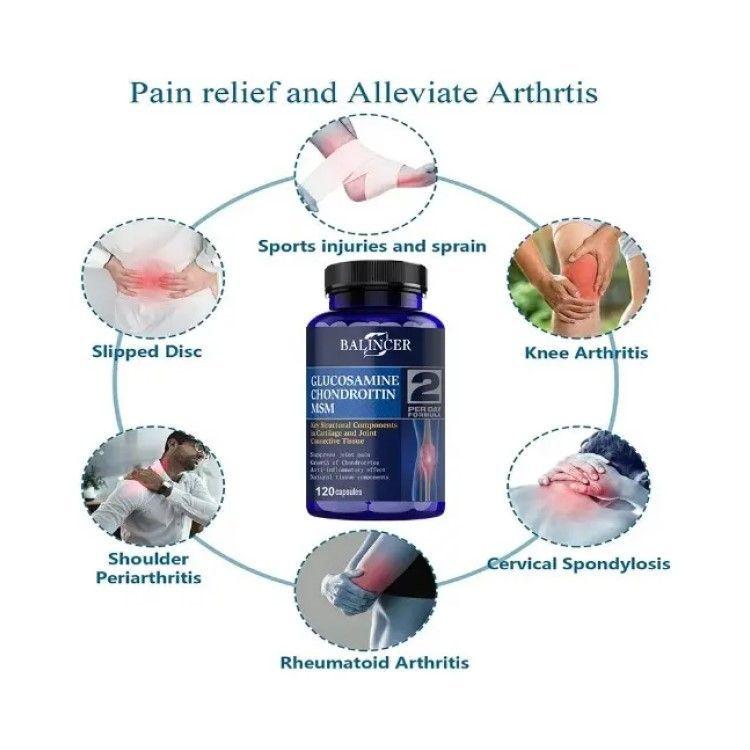 Balincer Glucosamina 1500mg + Antartic Krill Oil 1200mg  Omega 3 120caps-3